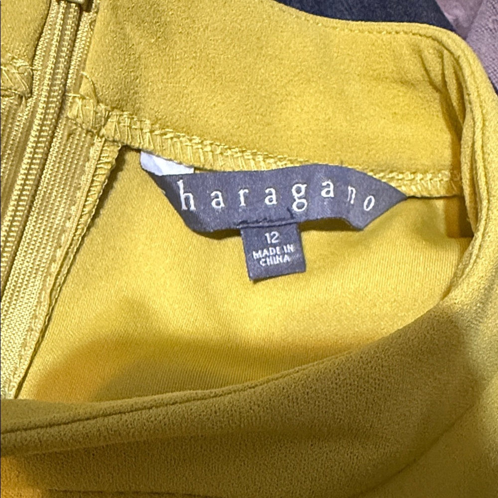 Sharagano Sleeveless Lime Mini Dress - Picture 4 of 7